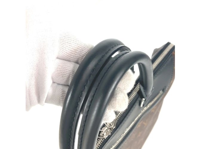 Dokumentenmappe Tag Monogram Macassar Louis Vuitton Braun Schwarz - Ansicht 10
