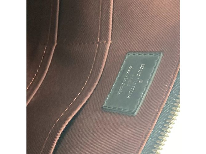 Dokumentenmappe Tag Monogram Macassar Louis Vuitton Braun Schwarz - Ansicht 14