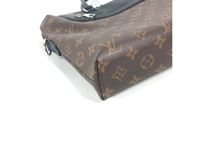 Dokumentenmappe Tag Monogram Macassar Louis Vuitton Braun Schwarz - Ansicht 6