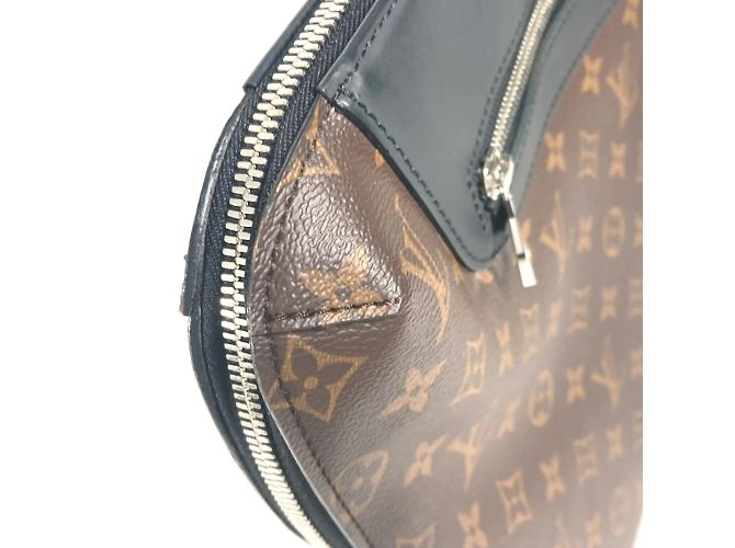 Dokumentenmappe Tag Monogram Macassar Louis Vuitton Braun Schwarz - Ansicht 9
