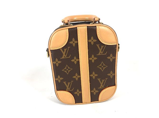 Pochette Verticale Valisette Monogram Louis Vuitton Marrone - vista 3