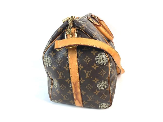 Borsa Keepall Bandoulière 45 della collaborazione Louis Vuitton Monogram Christopher Nemeth Marrone - vista 2