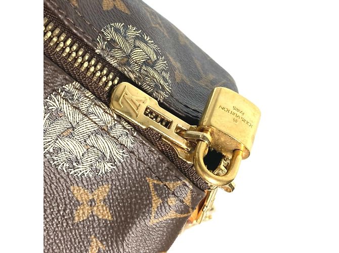 Borsa Keepall Bandoulière 45 della collaborazione Louis Vuitton Monogram Christopher Nemeth Marrone - vista 7