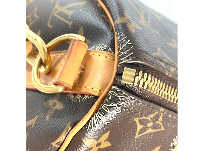 Borsa Keepall Bandoulière 45 della collaborazione Louis Vuitton Monogram Christopher Nemeth Marrone - vista 8