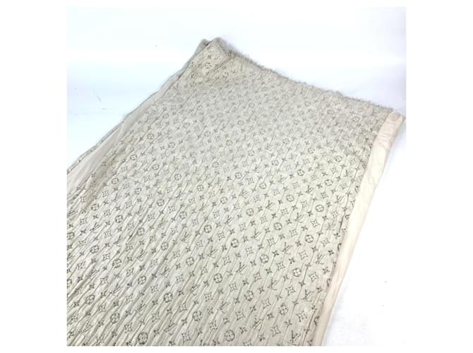 Sciarpa Louis Vuitton Monogram Lame Etoile D'oro Crudo - vista 7