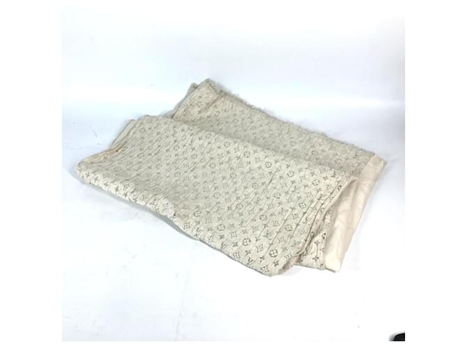 Sciarpa Louis Vuitton Monogram Lame Etoile D'oro Crudo - vista 8