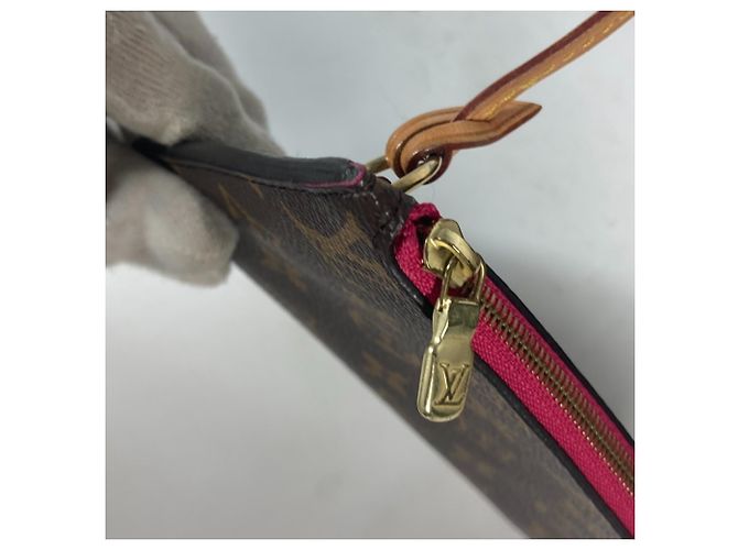 Borsa tote Neverfull PM Monogram Louis Vuitton Marrone Rosa - vista 11