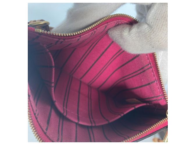 Borsa tote Neverfull PM Monogram Louis Vuitton Marrone Rosa - vista 15