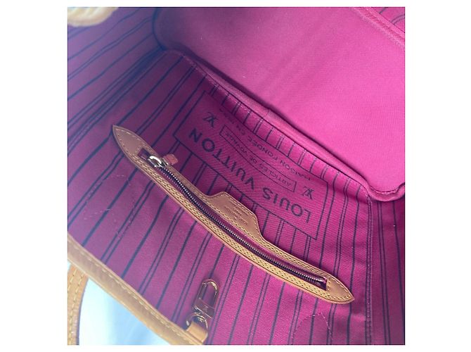 Borsa tote Neverfull PM Monogram Louis Vuitton Marrone Rosa - vista 16