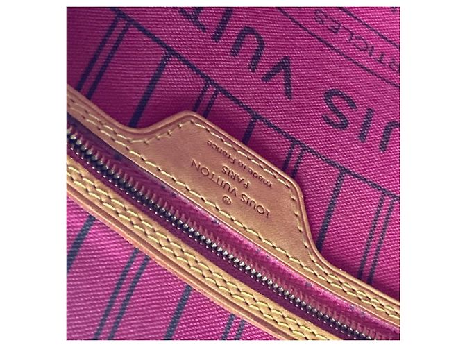 Borsa tote Neverfull PM Monogram Louis Vuitton Marrone Rosa - vista 17