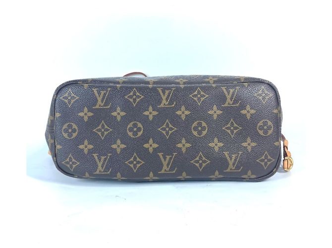 Borsa tote Neverfull PM Monogram Louis Vuitton Marrone Rosa - vista 4