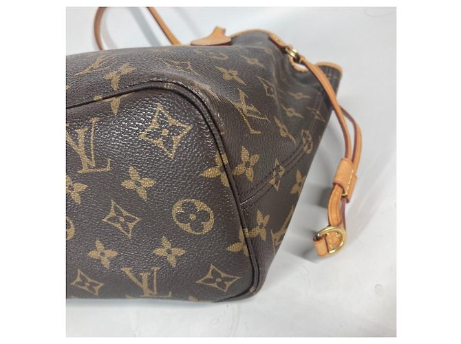 Borsa tote Neverfull PM Monogram Louis Vuitton Marrone Rosa - vista 5