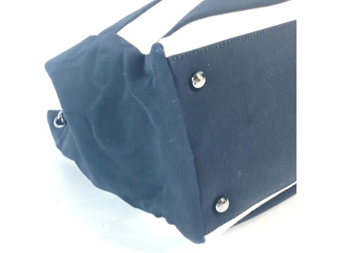 Borsa a Spalla Chanel 2.55 Nero Bianco - vista 7