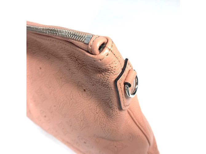Borsa tote Louis Vuitton Monogram Mahina Selene PM Marrone Rosa - vista 10