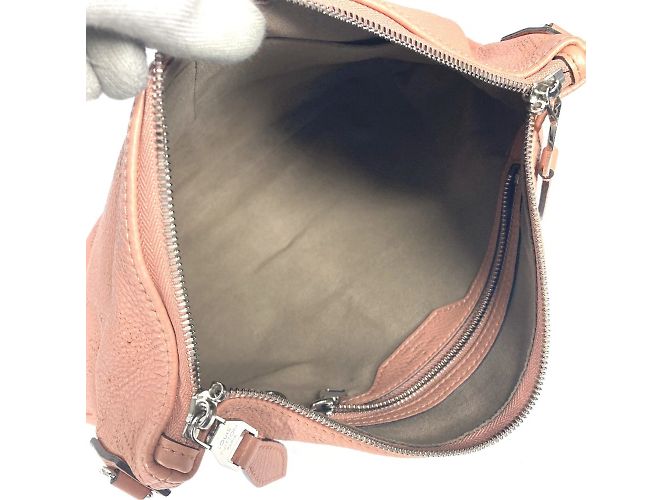 Borsa tote Louis Vuitton Monogram Mahina Selene PM Marrone Rosa - vista 14