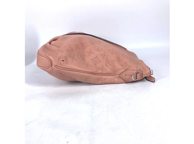 Borsa tote Louis Vuitton Monogram Mahina Selene PM Marrone Rosa - vista 4