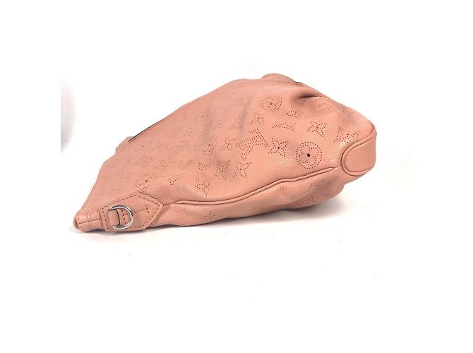 Borsa tote Louis Vuitton Monogram Mahina Selene PM Marrone Rosa - vista 5