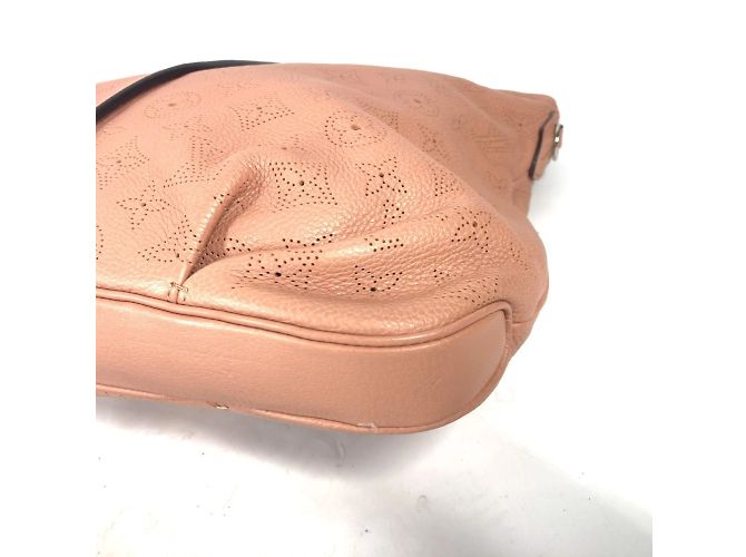 Borsa tote Louis Vuitton Monogram Mahina Selene PM Marrone Rosa - vista 7