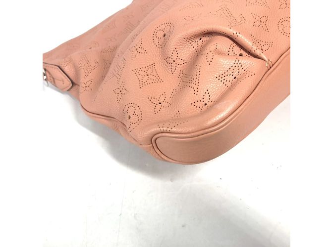 Borsa tote Louis Vuitton Monogram Mahina Selene PM Marrone Rosa - vista 8