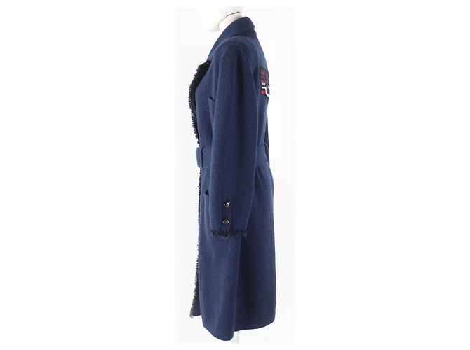 Cappotto in maglia di cashmere GABRIELLE COCO di Chanel blu navy - vista 2
