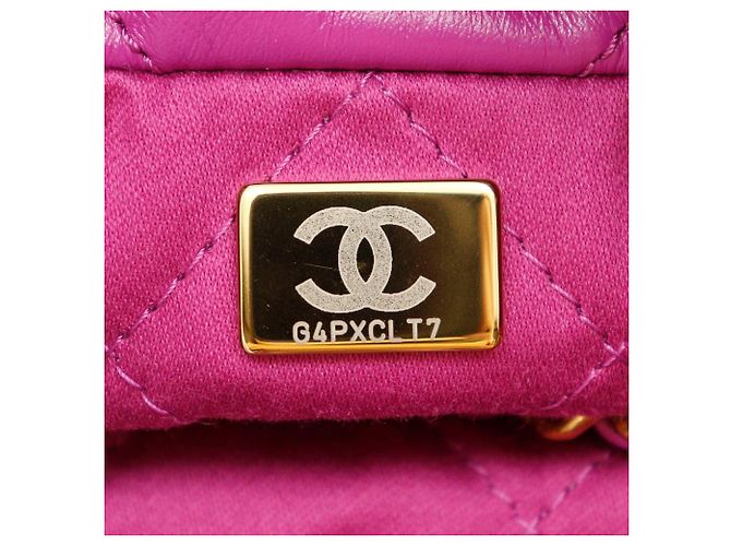 Borsa a spalla Chanel 22 Mini AS3980 Porpora - vista 9