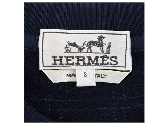 Hermès Suéter de algodão com mangas curtas Hermes preto - vista 7