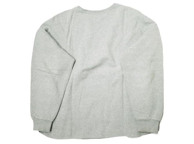 Autre Marque Grauer Oversized Crewneck Sweatshirt Danke Schon Braun - Ansicht 2