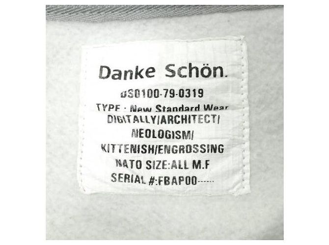 Autre Marque Grauer Oversized Crewneck Sweatshirt Danke Schon Braun - Ansicht 3