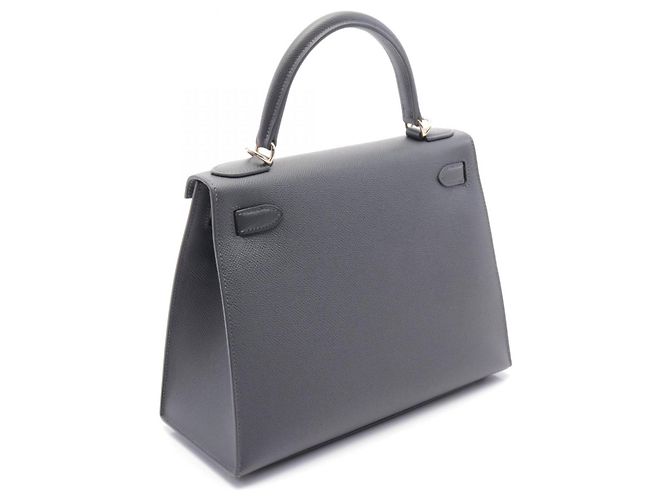 Sac Hermès Kelly 28 Ardoise Gris - vue 2