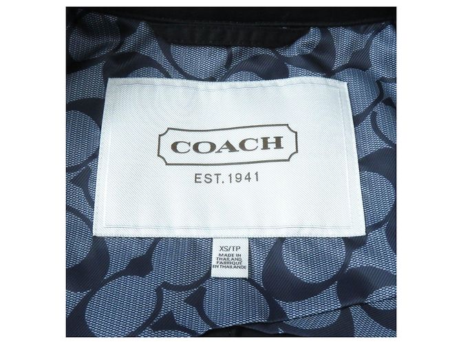 Abrigo Turnlock Coach Negro XS Mujer - vista 7