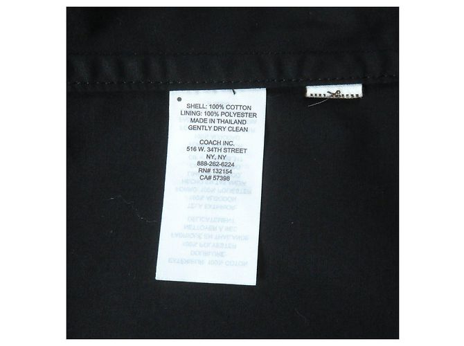 Abrigo Turnlock Coach Negro XS Mujer - vista 8