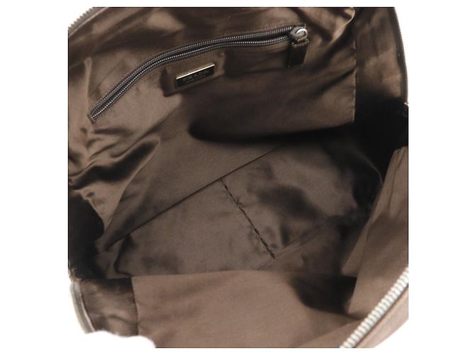 Prada Canvas Mini Boston Tote Bag Braun - Ansicht 5