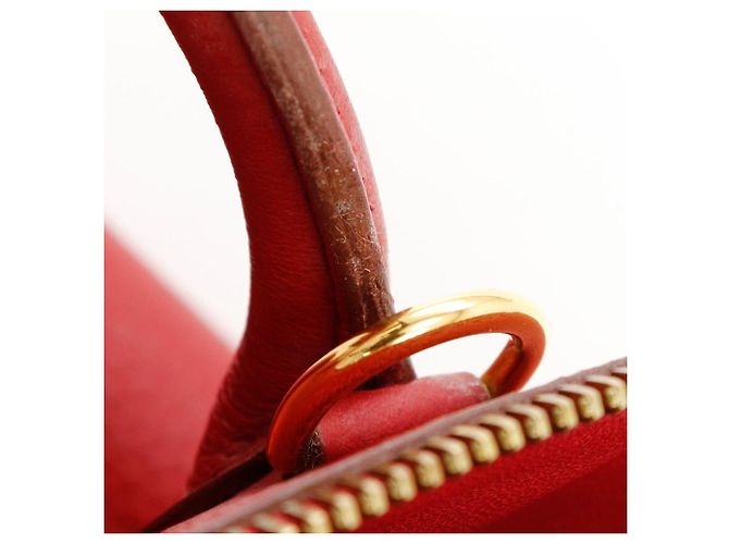 Hermès Hermes Bolide 35 Handtasche Rot/Gold - Ansicht 11