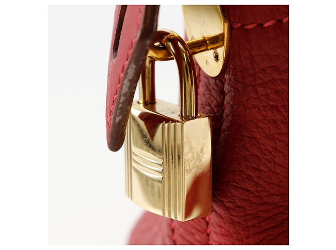 Hermès Hermes Bolide 35 Handtasche Rot/Gold - Ansicht 14