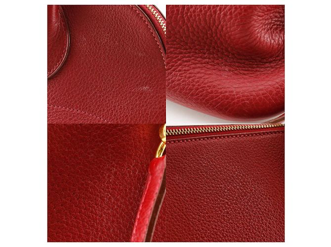 Hermès Hermes Bolide 35 Handtasche Rot/Gold - Ansicht 6