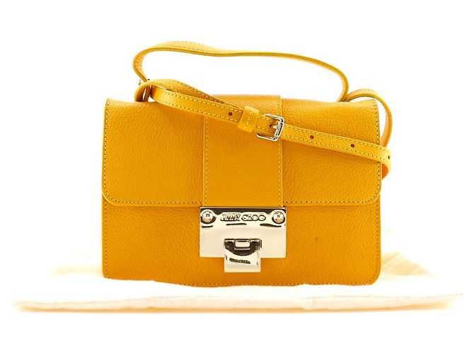 Borsa a spalla mini 2WAY Jimmy Choo Giallo - vista 16