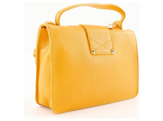 Borsa a spalla mini 2WAY Jimmy Choo Giallo - vista 3