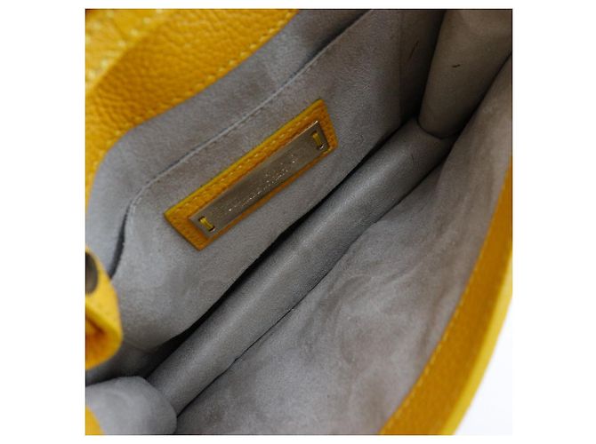 Borsa a spalla mini 2WAY Jimmy Choo Giallo - vista 5