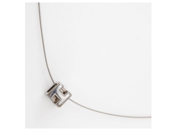 Collar d'H de plata Hermès Caged - vista 3