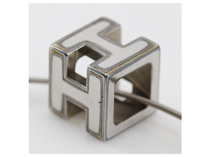 Collar d'H de plata Hermès Caged - vista 7