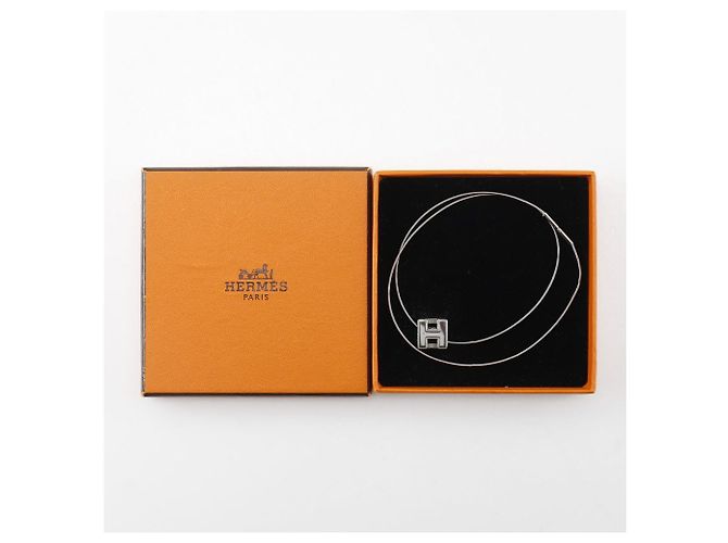 Collar d'H de plata Hermès Caged - vista 8
