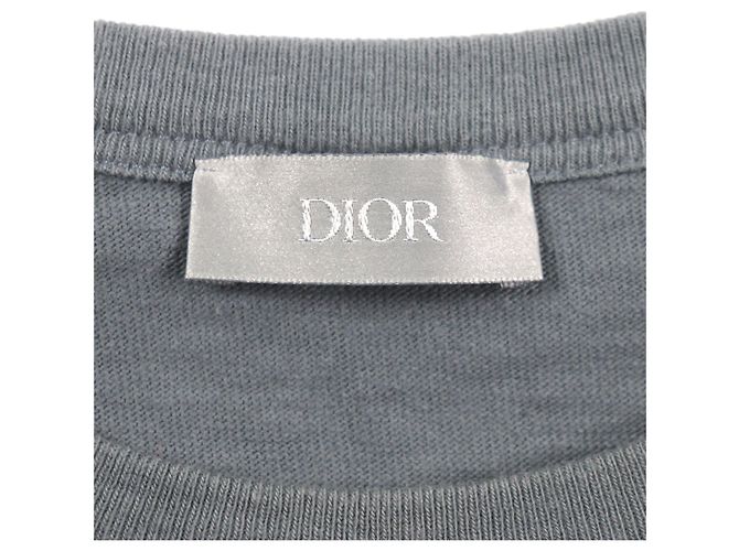 Camiseta de jersey de algodón slub Dior gris S Castaño - vista 5