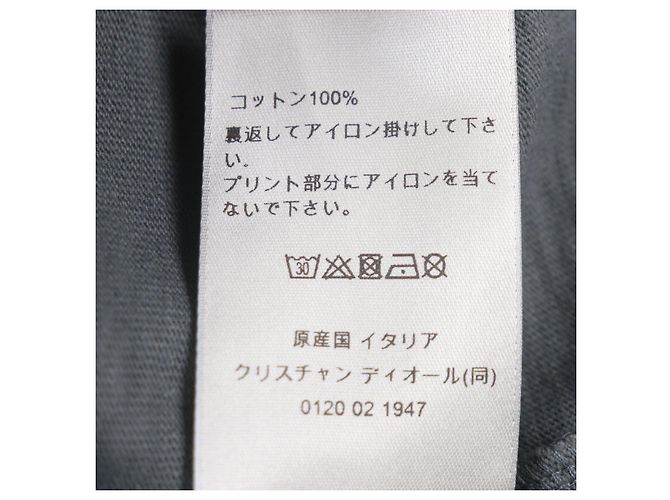 Camiseta de jersey de algodón slub Dior gris S Castaño - vista 7