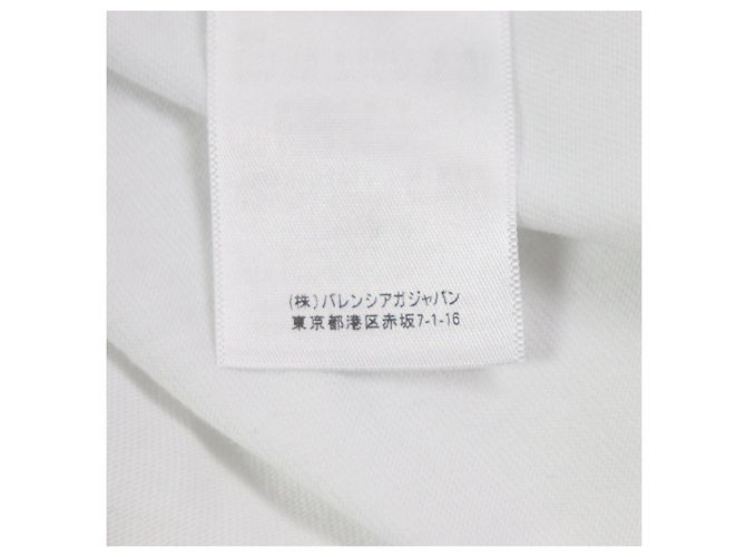 Balenciaga Baumwoll-Pullover mit grafischem Logo in Übergröße XS Weiß - Ansicht 9