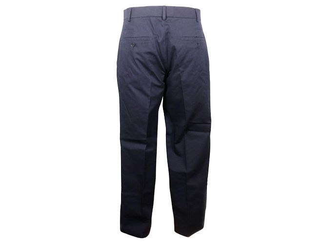 Hermès Pantalones de algodón Hermes H835210H40142 Azul marino - vista 3