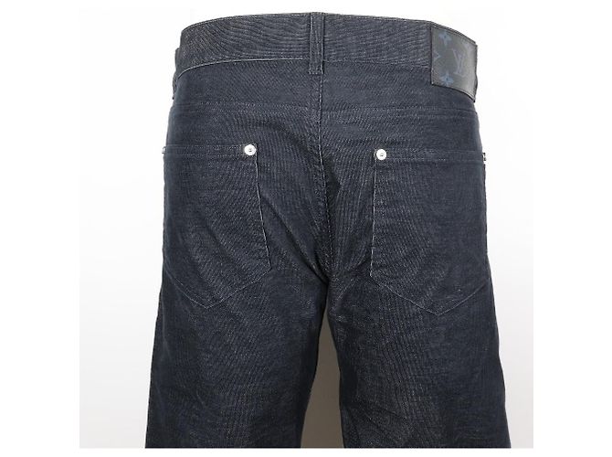 Pantalones de pana Circle LV de Louis Vuitton Azul marino - vista 4