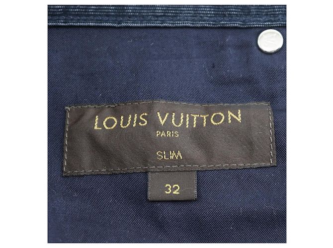 Pantalones de pana Circle LV de Louis Vuitton Azul marino - vista 8