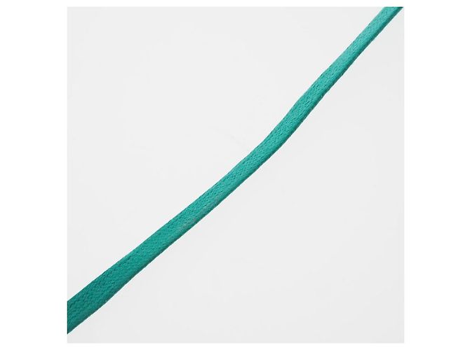 Hermès Colar de seda laqueada Hermes 052880FL Verde - vista 6