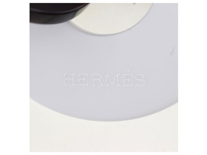 Hermès Collier en corne de buffle laqué Hermes Marron - vue 6