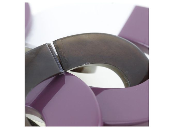 Hermès Collier en corne de buffle laqué Hermes Marron - vue 9